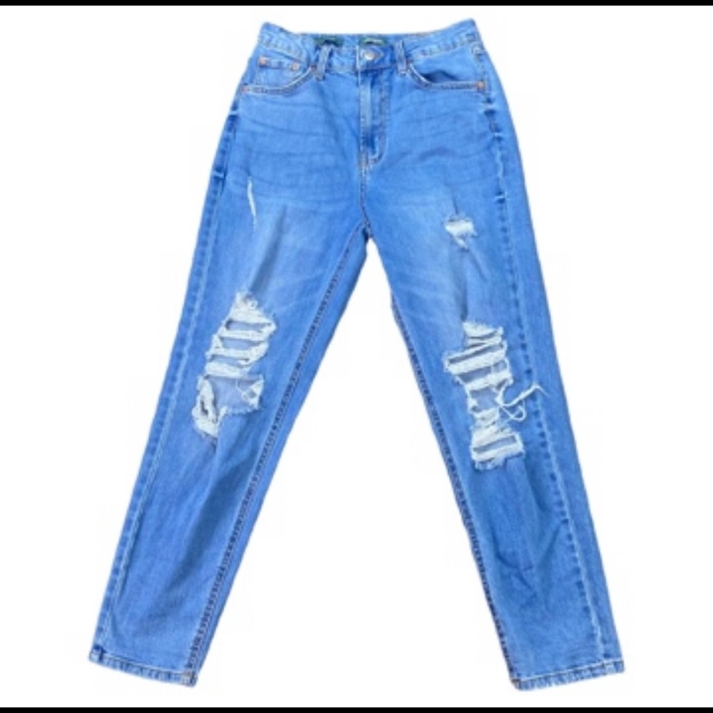 Wild Fable cropped distressed Highest rise mom jeans size 4